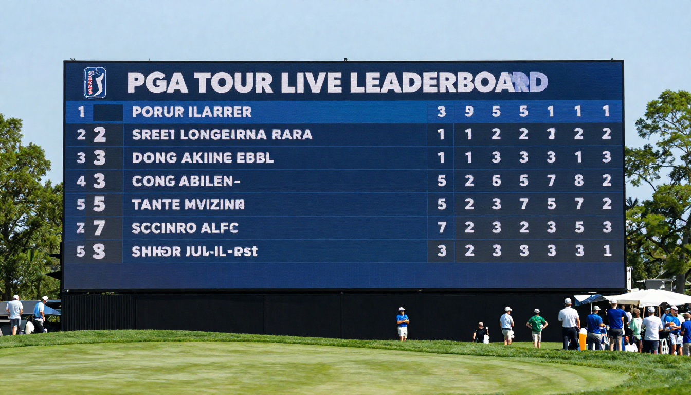 pga tour live leaderboard today